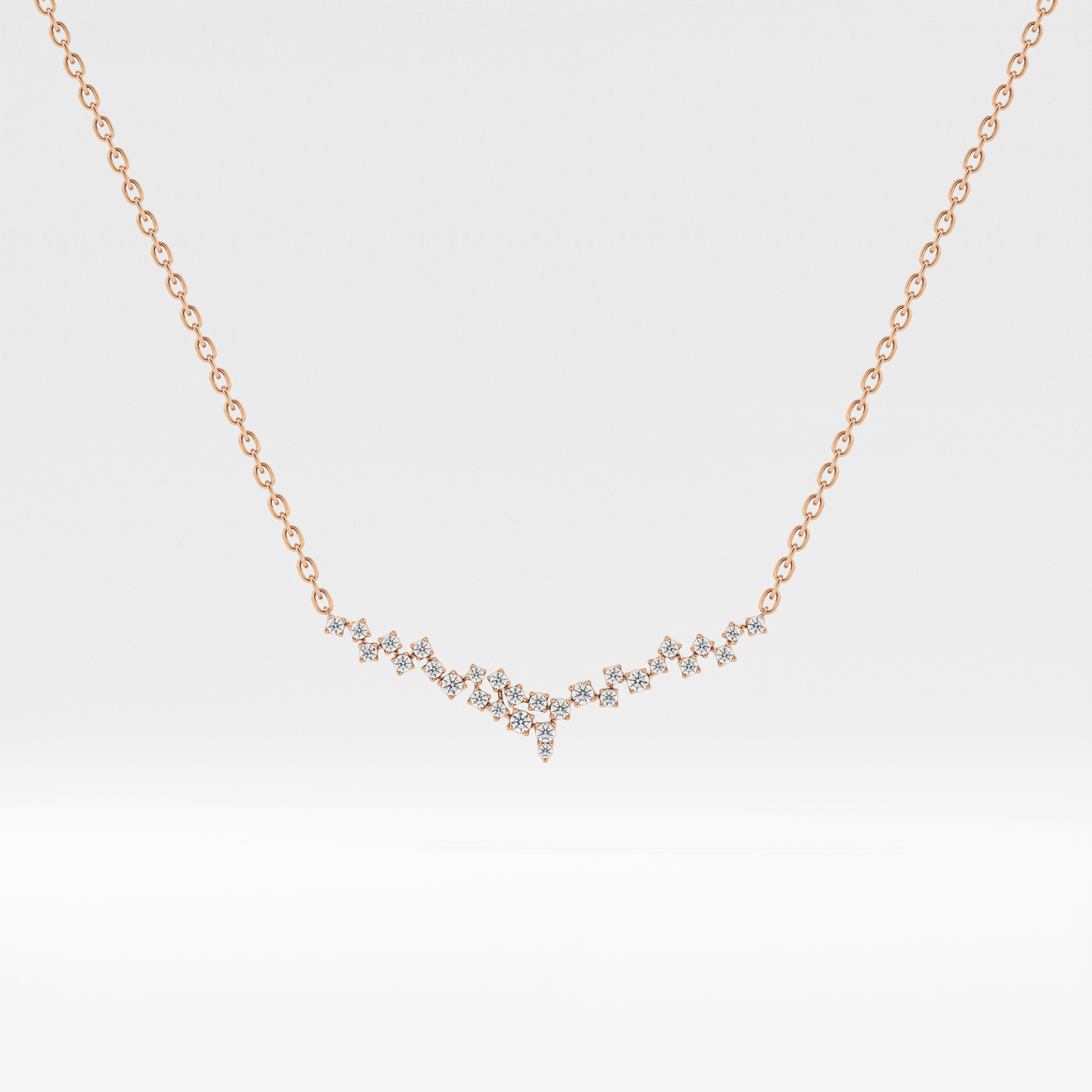 1.5 TCW Emerald Lab Grown Diamond Bezel Necklace