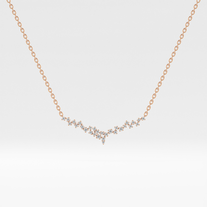 1.5 TCW Emerald Lab Grown Diamond Bezel Necklace