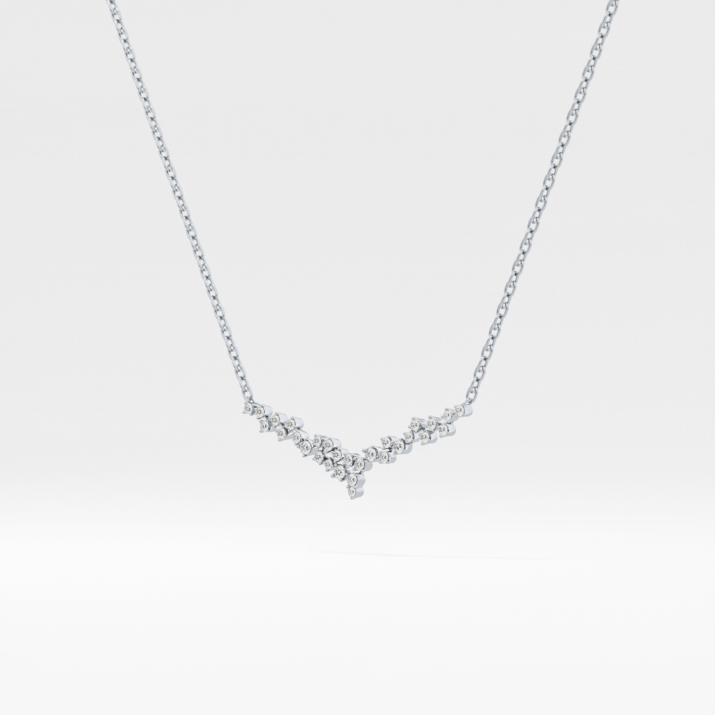 1.5 TCW Emerald Lab Grown Diamond Bezel Necklace