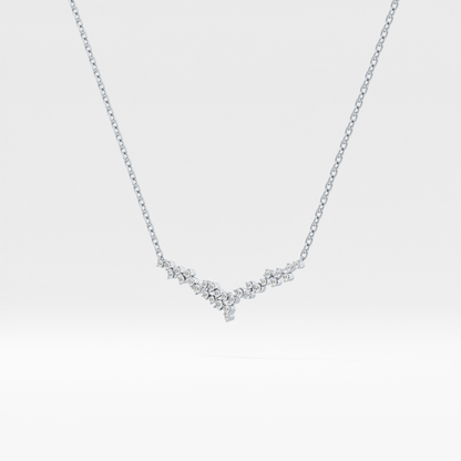 1.5 TCW Emerald Lab Grown Diamond Bezel Necklace
