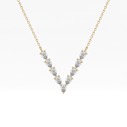 1.5 TCW Emerald Lab Grown Diamond Bezel Necklace
