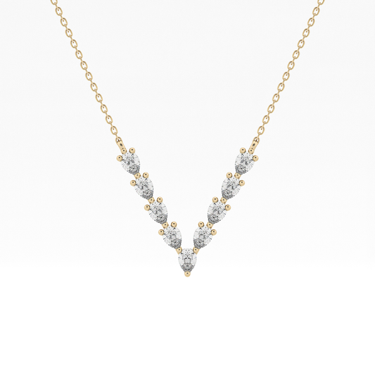 1.5 TCW Emerald Lab Grown Diamond Bezel Necklace