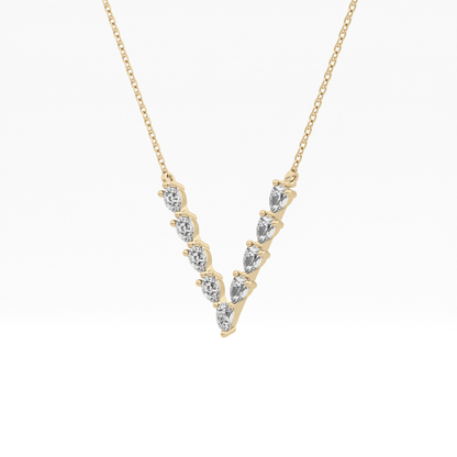 1.5 TCW Emerald Lab Grown Diamond Bezel Necklace