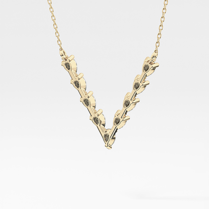 1.5 TCW Emerald Lab Grown Diamond Bezel Necklace