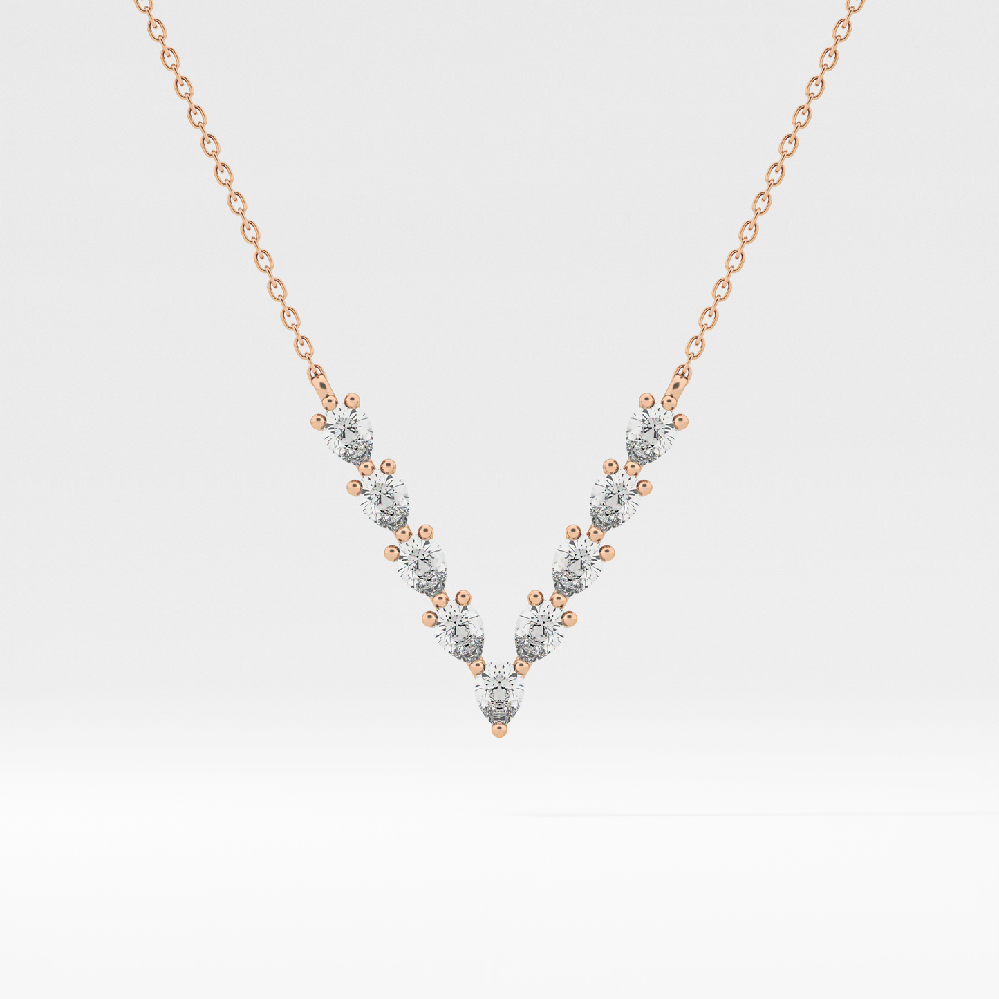 1.5 TCW Emerald Lab Grown Diamond Bezel Necklace
