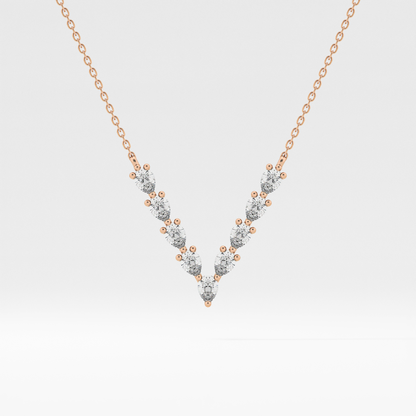 1.5 TCW Emerald Lab Grown Diamond Bezel Necklace