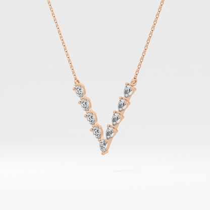 1.5 TCW Emerald Lab Grown Diamond Bezel Necklace