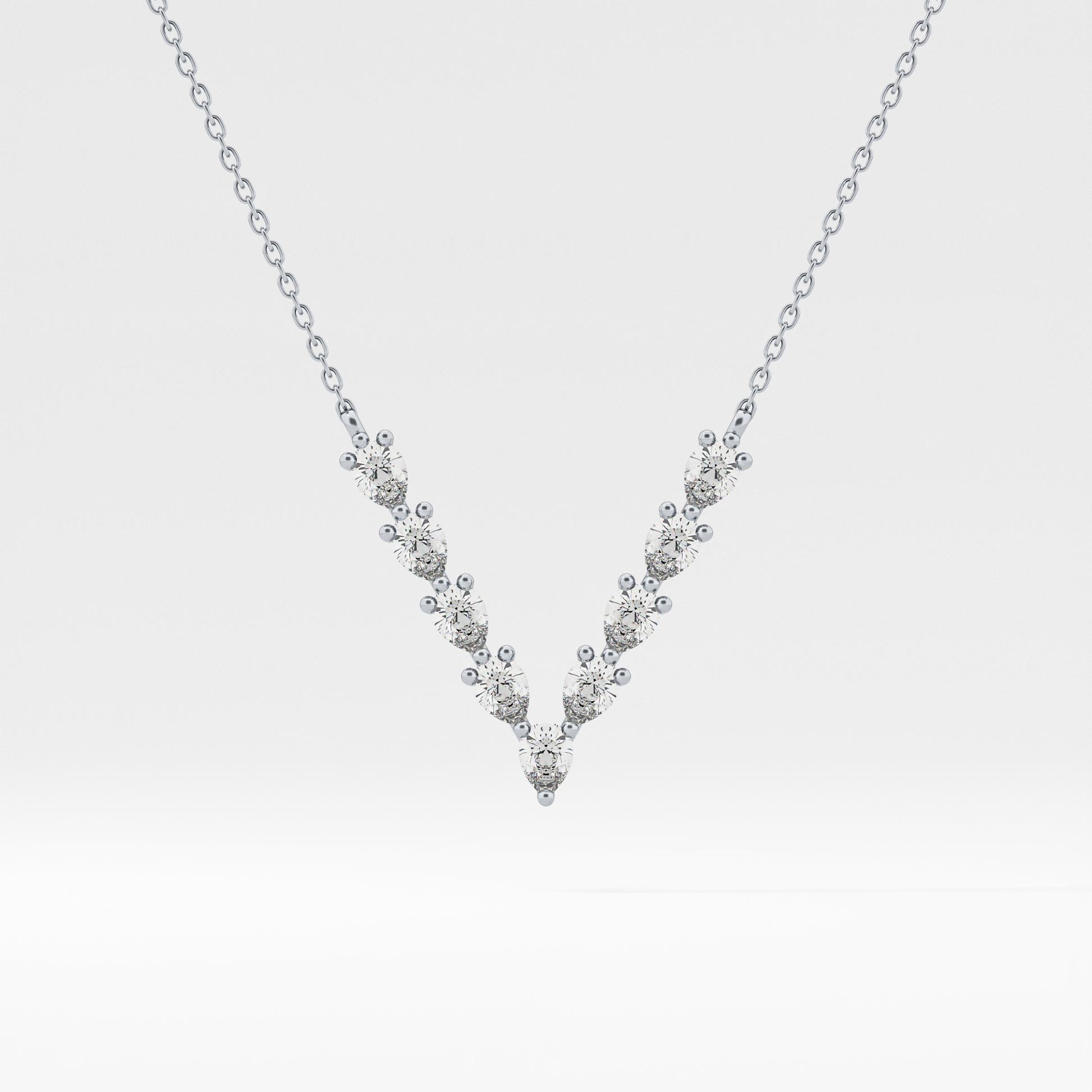 1.5 TCW Emerald Lab Grown Diamond Bezel Necklace