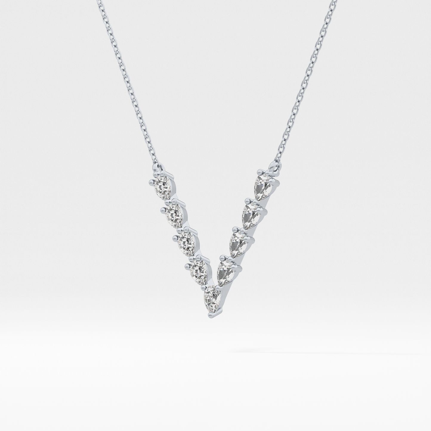1.5 TCW Emerald Lab Grown Diamond Bezel Necklace