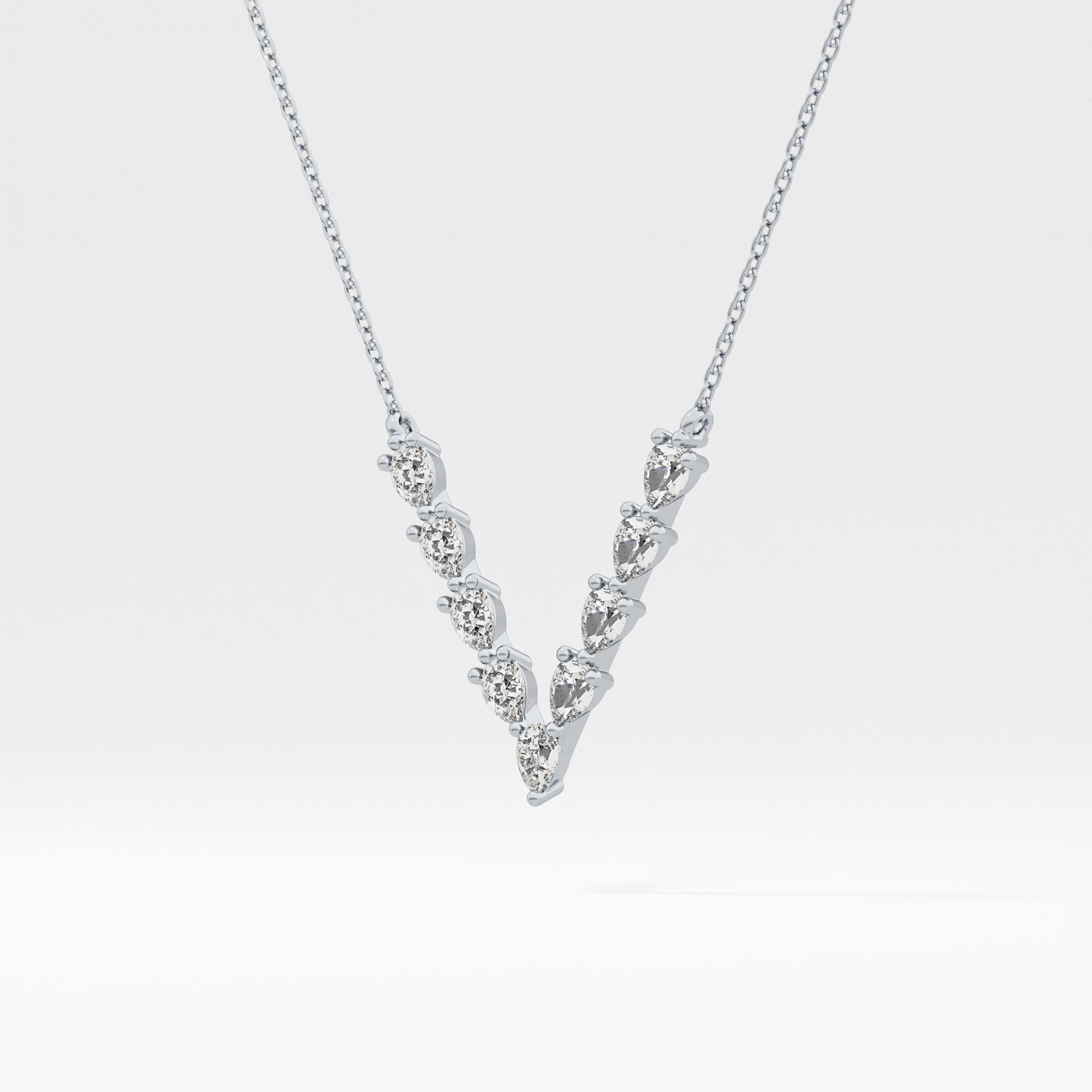 1.5 TCW Emerald Lab Grown Diamond Bezel Necklace