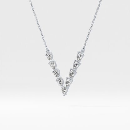 1.5 TCW Emerald Lab Grown Diamond Bezel Necklace