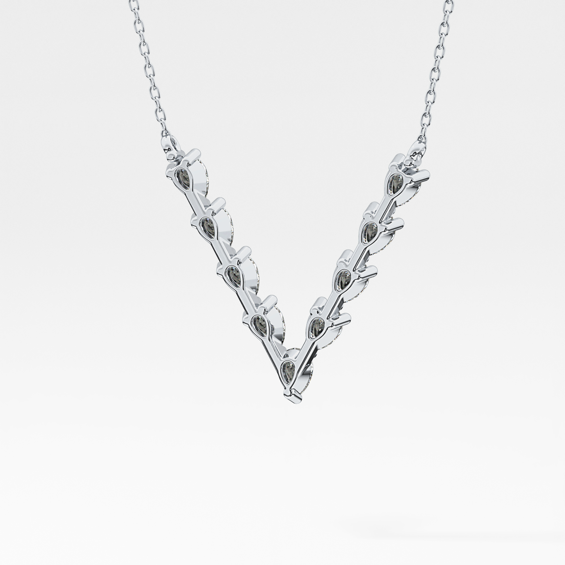 1.5 TCW Emerald Lab Grown Diamond Bezel Necklace
