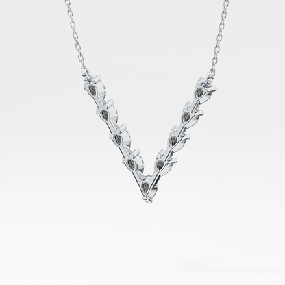 1.5 TCW Emerald Lab Grown Diamond Bezel Necklace