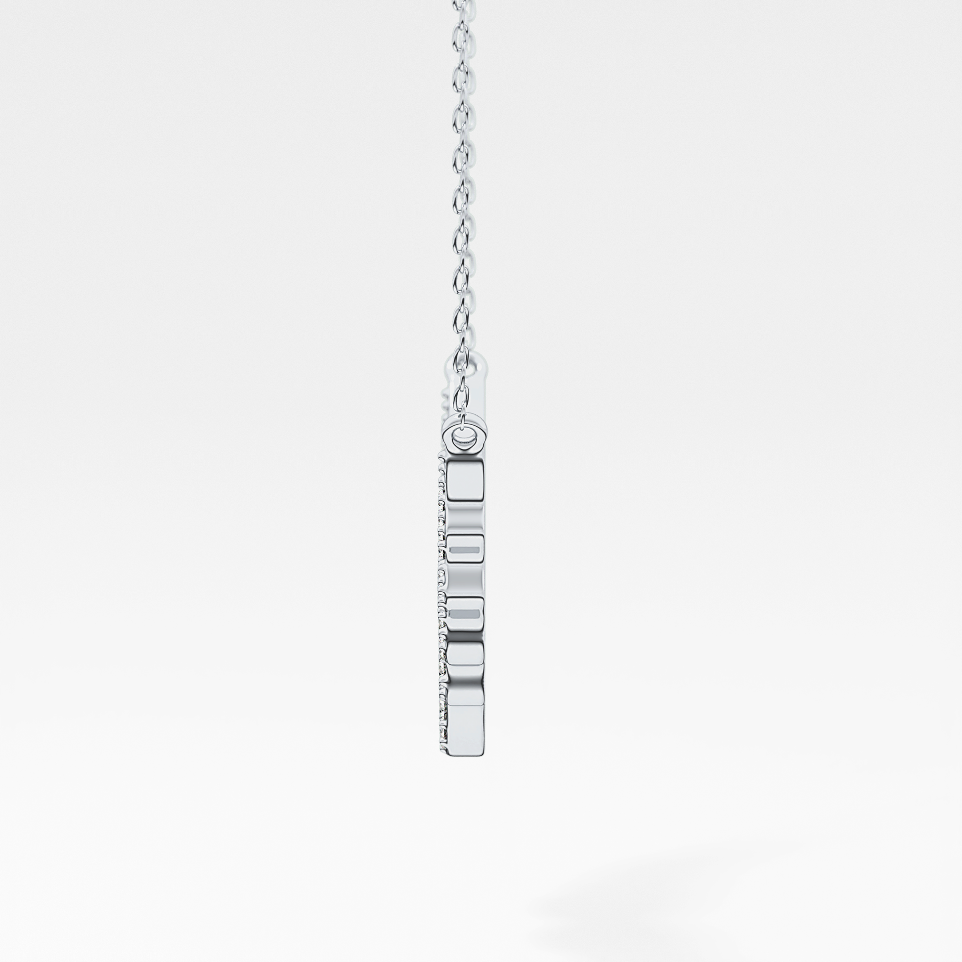1.5 TCW Emerald Lab Grown Diamond Bezel Necklace