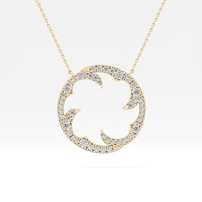 1.5 TCW Emerald Lab Grown Diamond Bezel Necklace