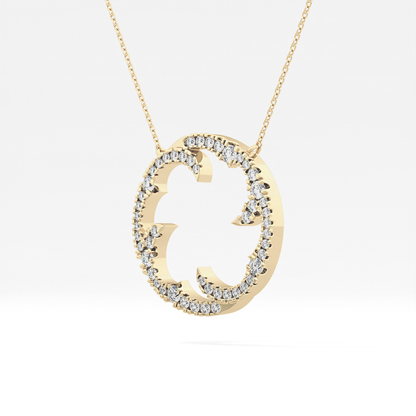 1.5 TCW Emerald Lab Grown Diamond Bezel Necklace
