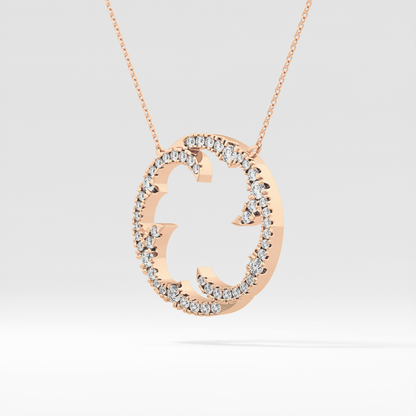 1.5 TCW Emerald Lab Grown Diamond Bezel Necklace