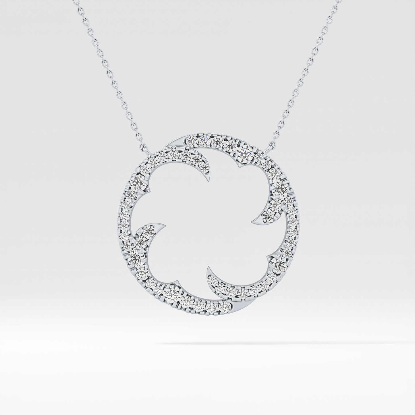 1.5 TCW Emerald Lab Grown Diamond Bezel Necklace
