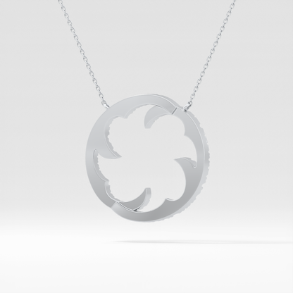1.5 TCW Emerald Lab Grown Diamond Bezel Necklace