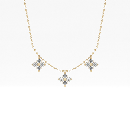 1.5 TCW Emerald Lab Grown Diamond Bezel Necklace