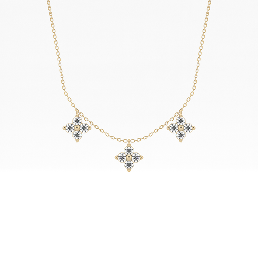 1.5 TCW Emerald Lab Grown Diamond Bezel Necklace
