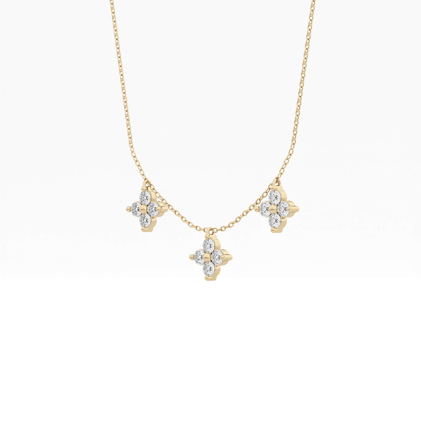 1.5 TCW Emerald Lab Grown Diamond Bezel Necklace