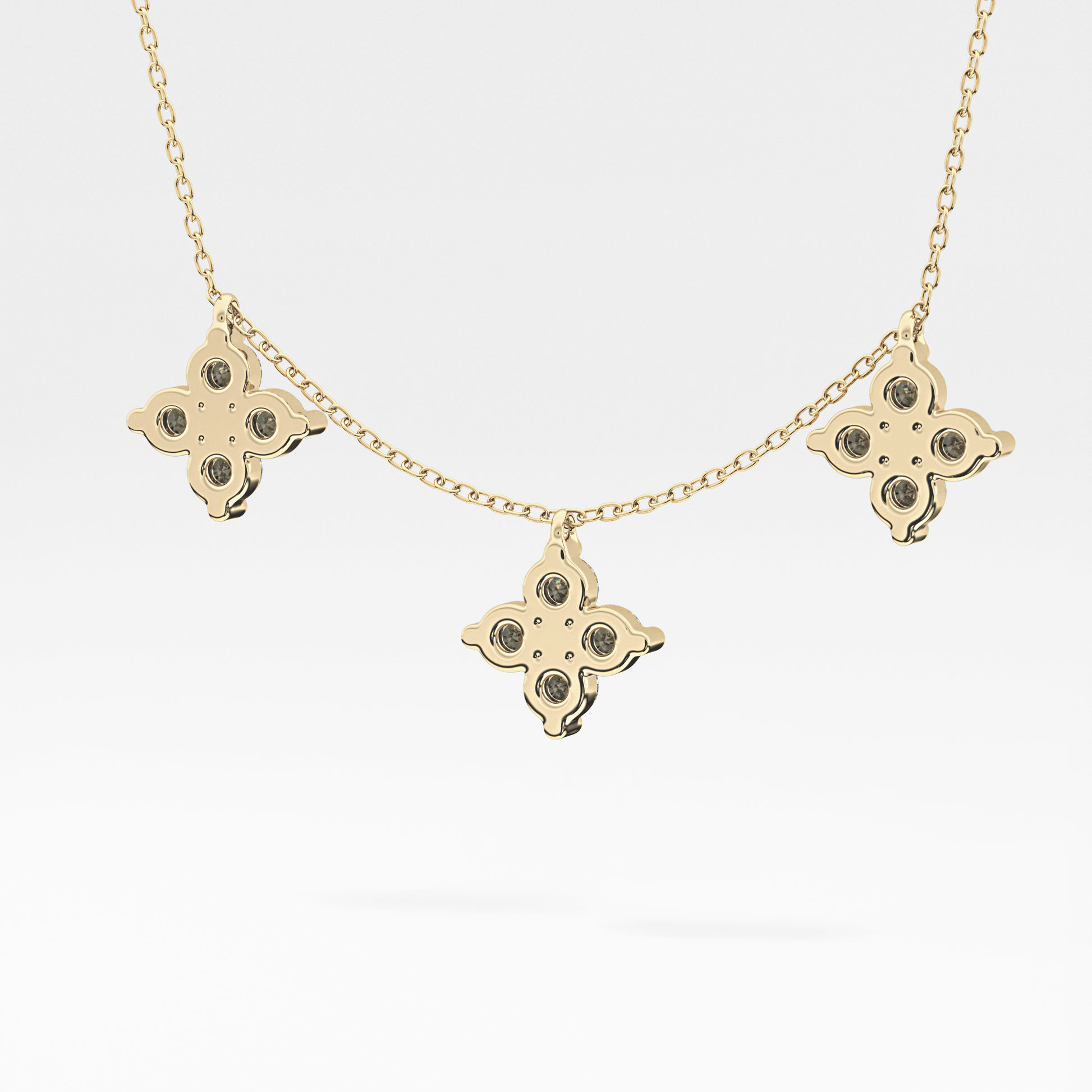 1.5 TCW Emerald Lab Grown Diamond Bezel Necklace