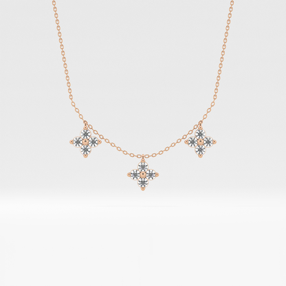 1.5 TCW Emerald Lab Grown Diamond Bezel Necklace