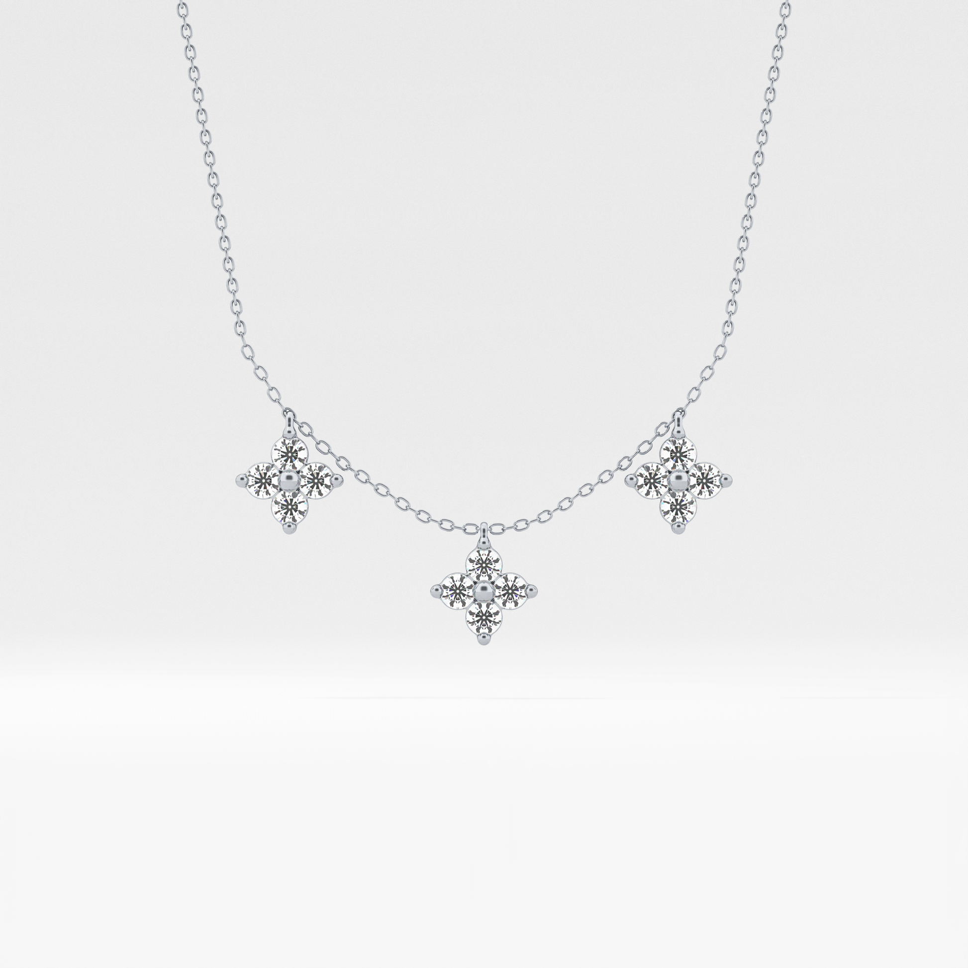 1.5 TCW Emerald Lab Grown Diamond Bezel Necklace