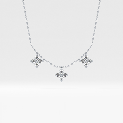 1.5 TCW Emerald Lab Grown Diamond Bezel Necklace