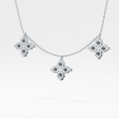 1.5 TCW Emerald Lab Grown Diamond Bezel Necklace