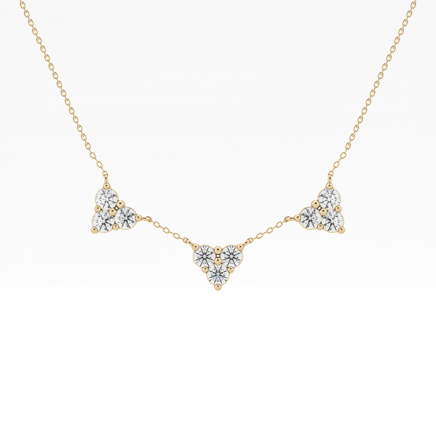 1.5 TCW Emerald Lab Grown Diamond Bezel Necklace