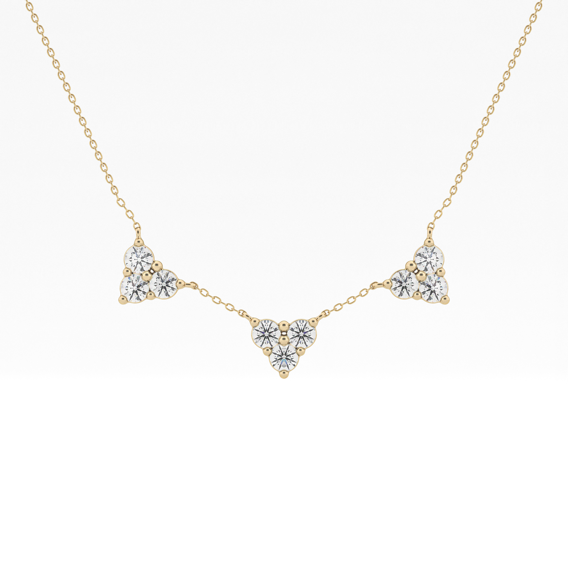 1.5 TCW Emerald Lab Grown Diamond Bezel Necklace