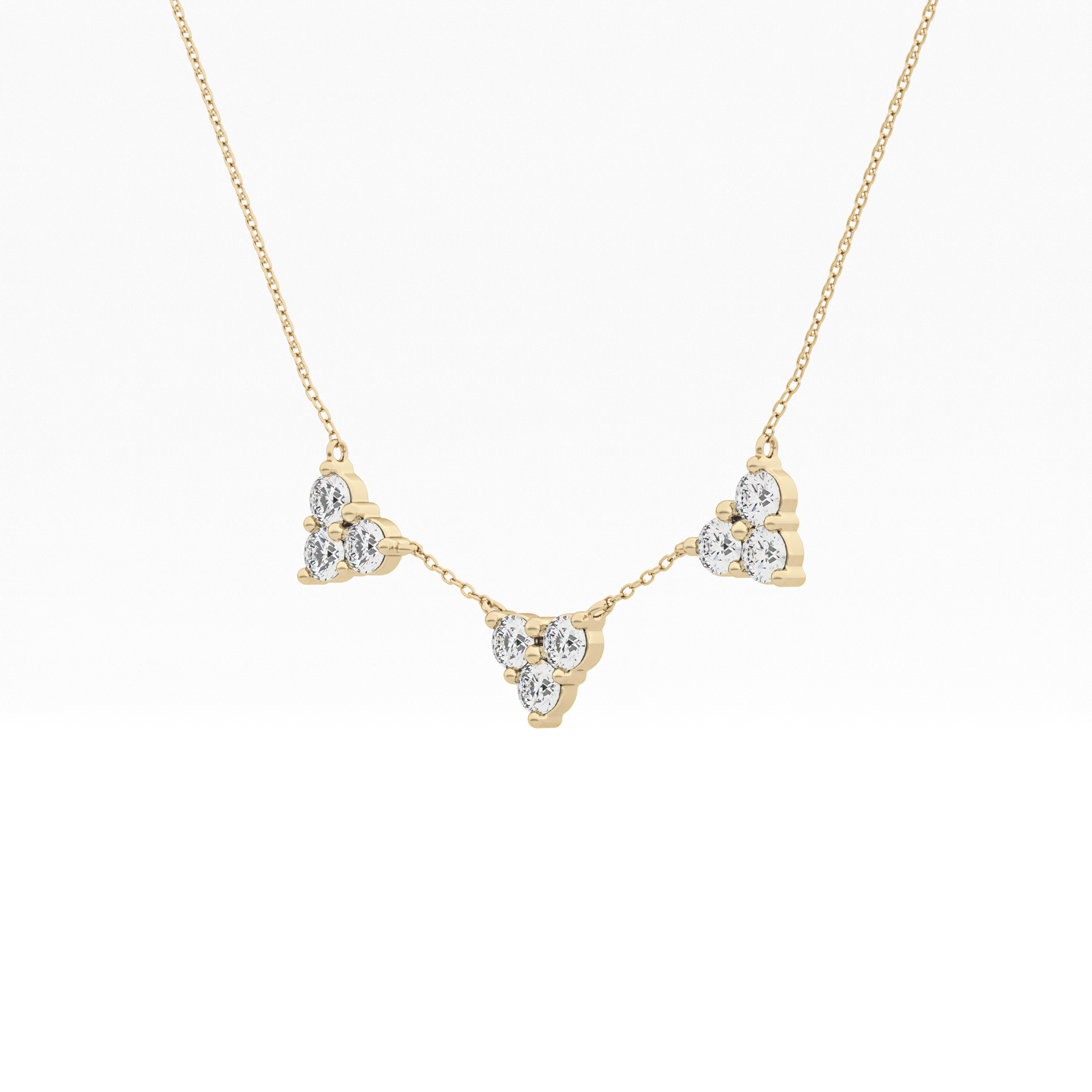 1.5 TCW Emerald Lab Grown Diamond Bezel Necklace