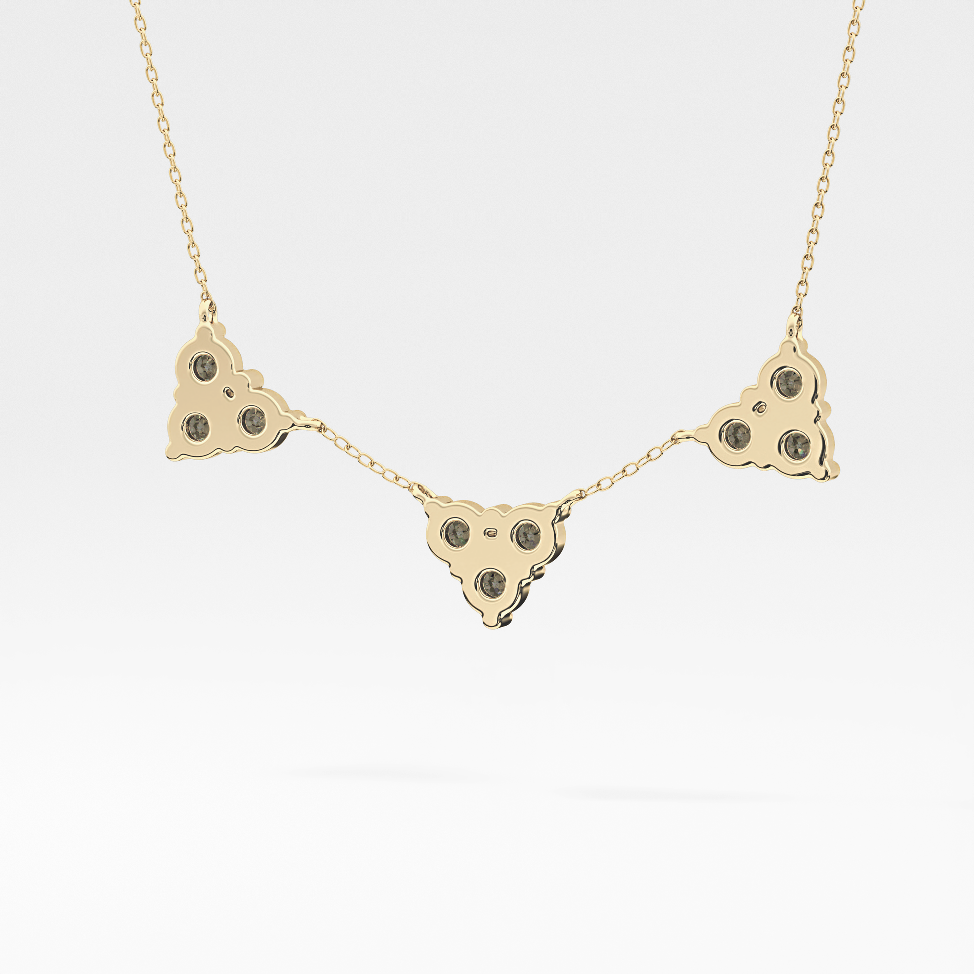 1.5 TCW Emerald Lab Grown Diamond Bezel Necklace
