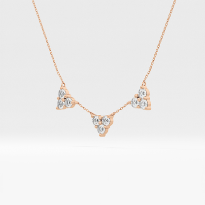 1.5 TCW Emerald Lab Grown Diamond Bezel Necklace