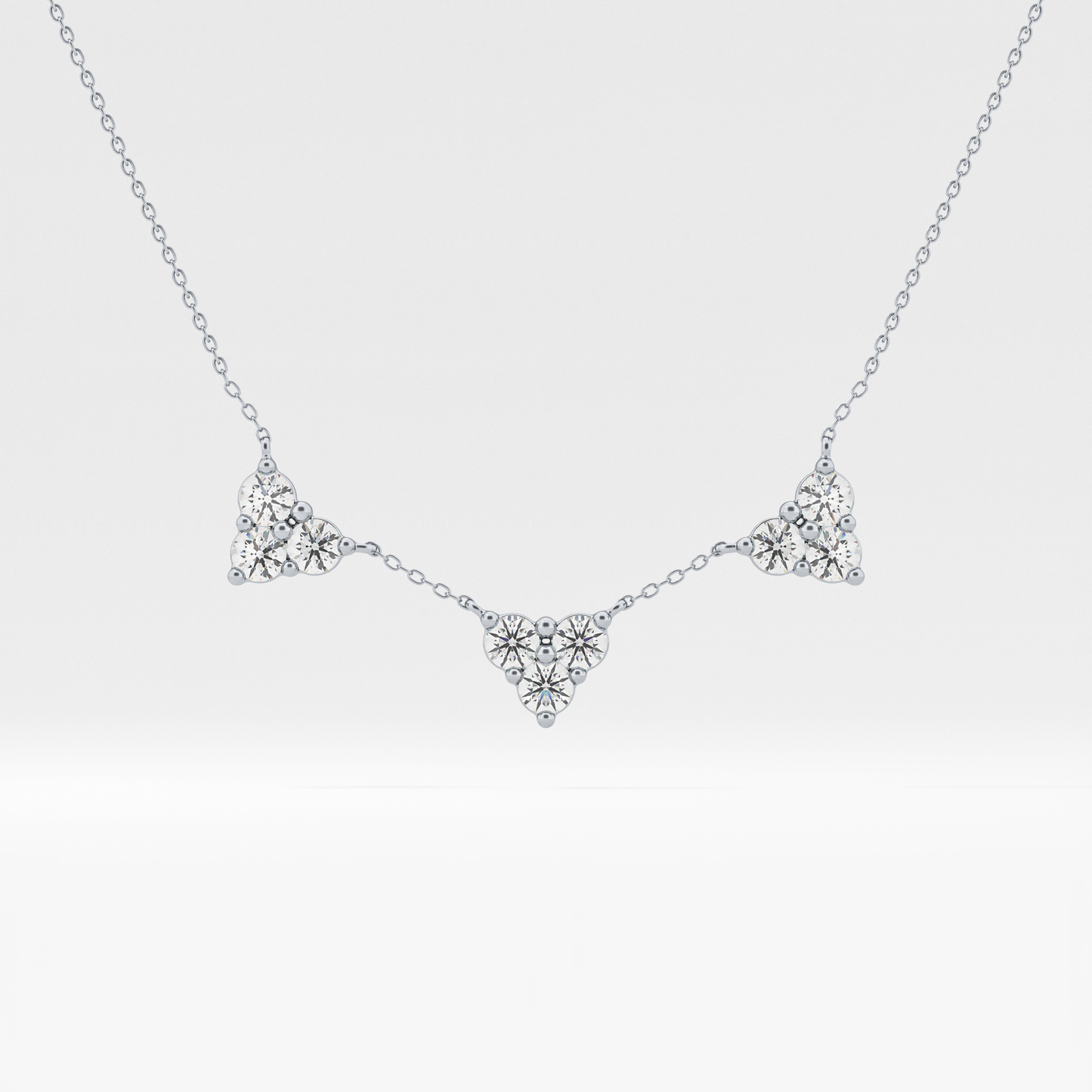 1.5 TCW Emerald Lab Grown Diamond Bezel Necklace