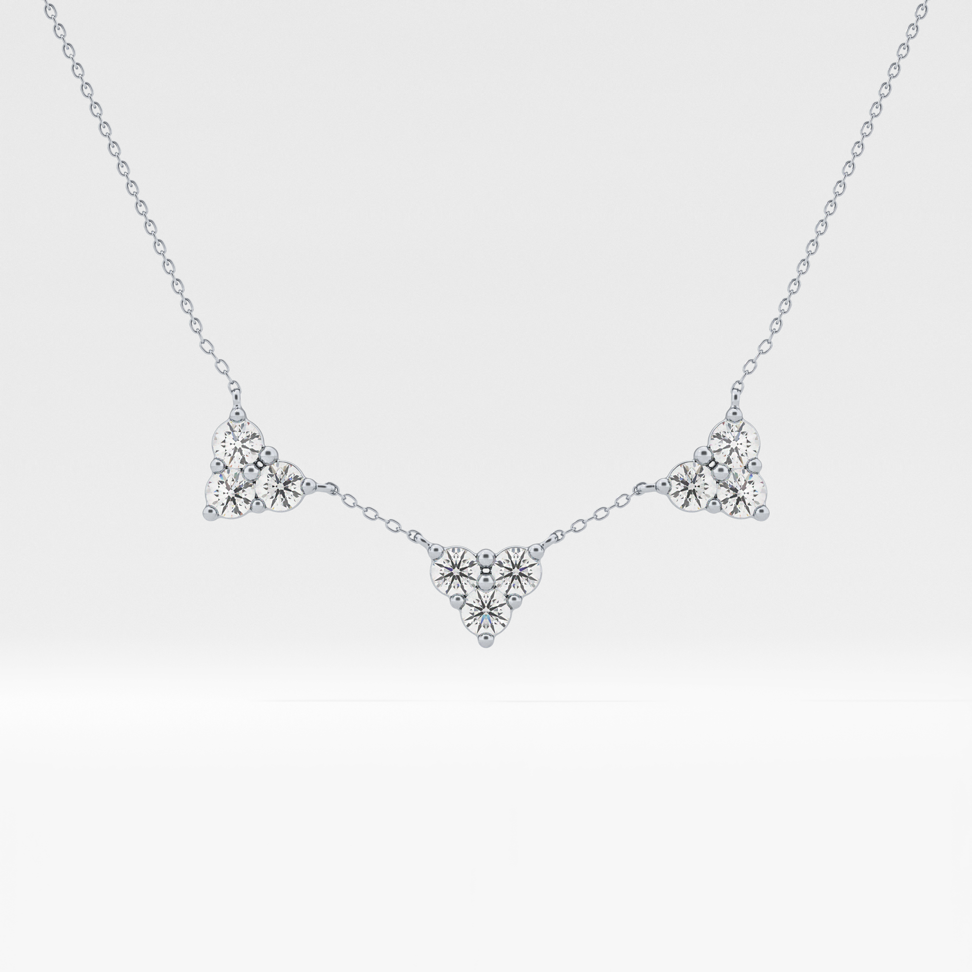 1.5 TCW Emerald Lab Grown Diamond Bezel Necklace