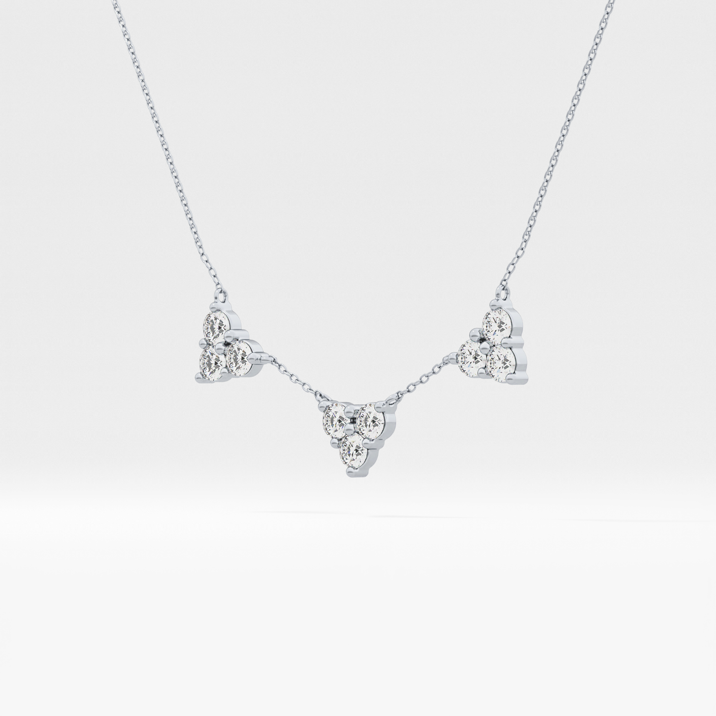 1.5 TCW Emerald Lab Grown Diamond Bezel Necklace