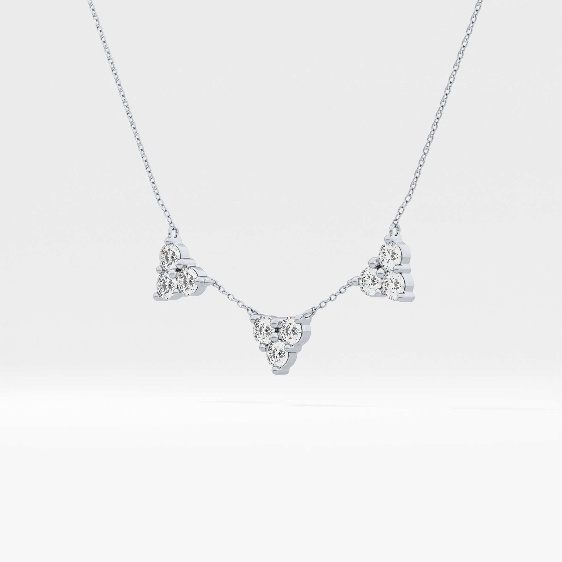 1.5 TCW Emerald Lab Grown Diamond Bezel Necklace