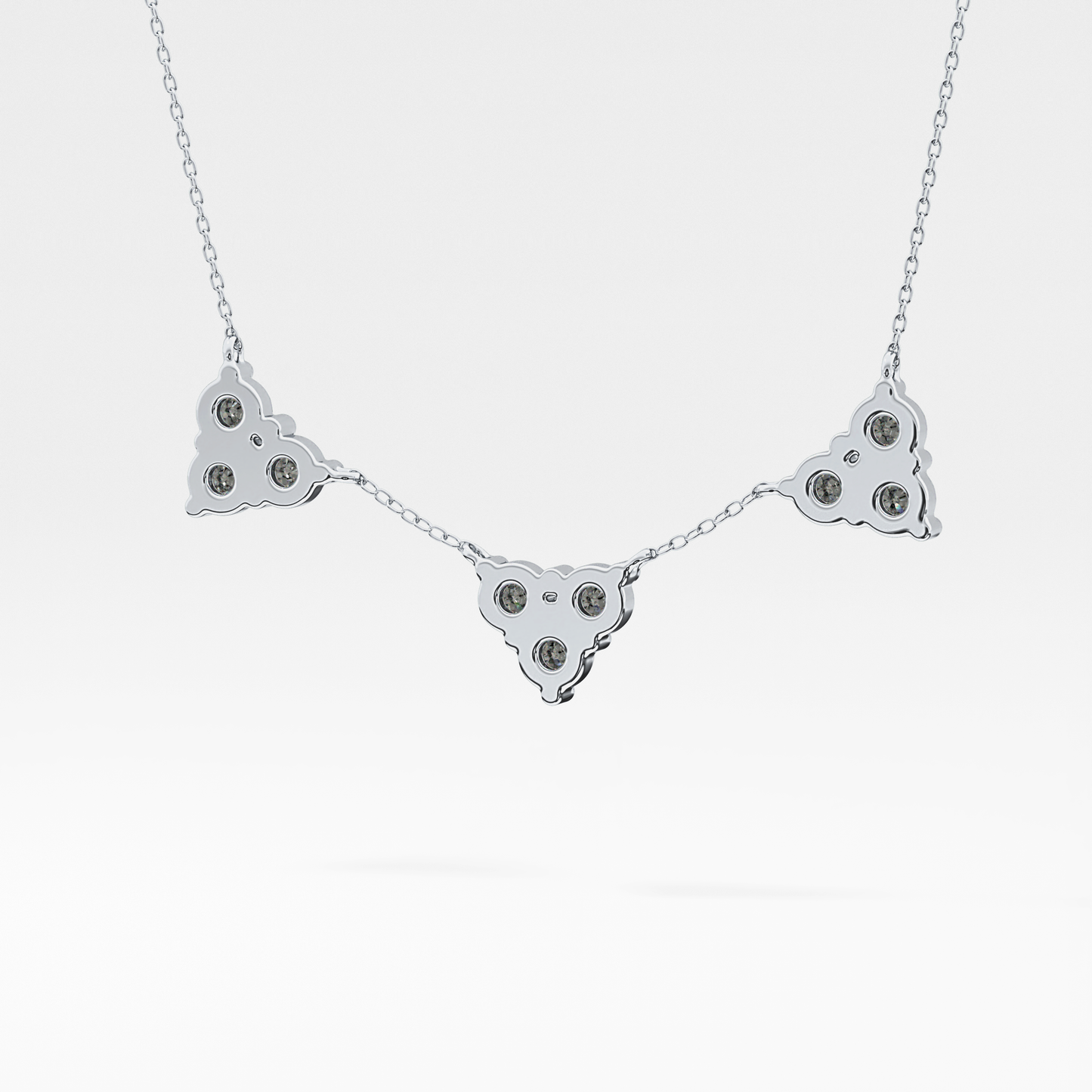 1.5 TCW Emerald Lab Grown Diamond Bezel Necklace