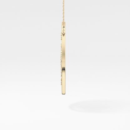 1.5 TCW Emerald Lab Grown Diamond Bezel Necklace
