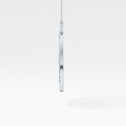 1.5 TCW Emerald Lab Grown Diamond Bezel Necklace