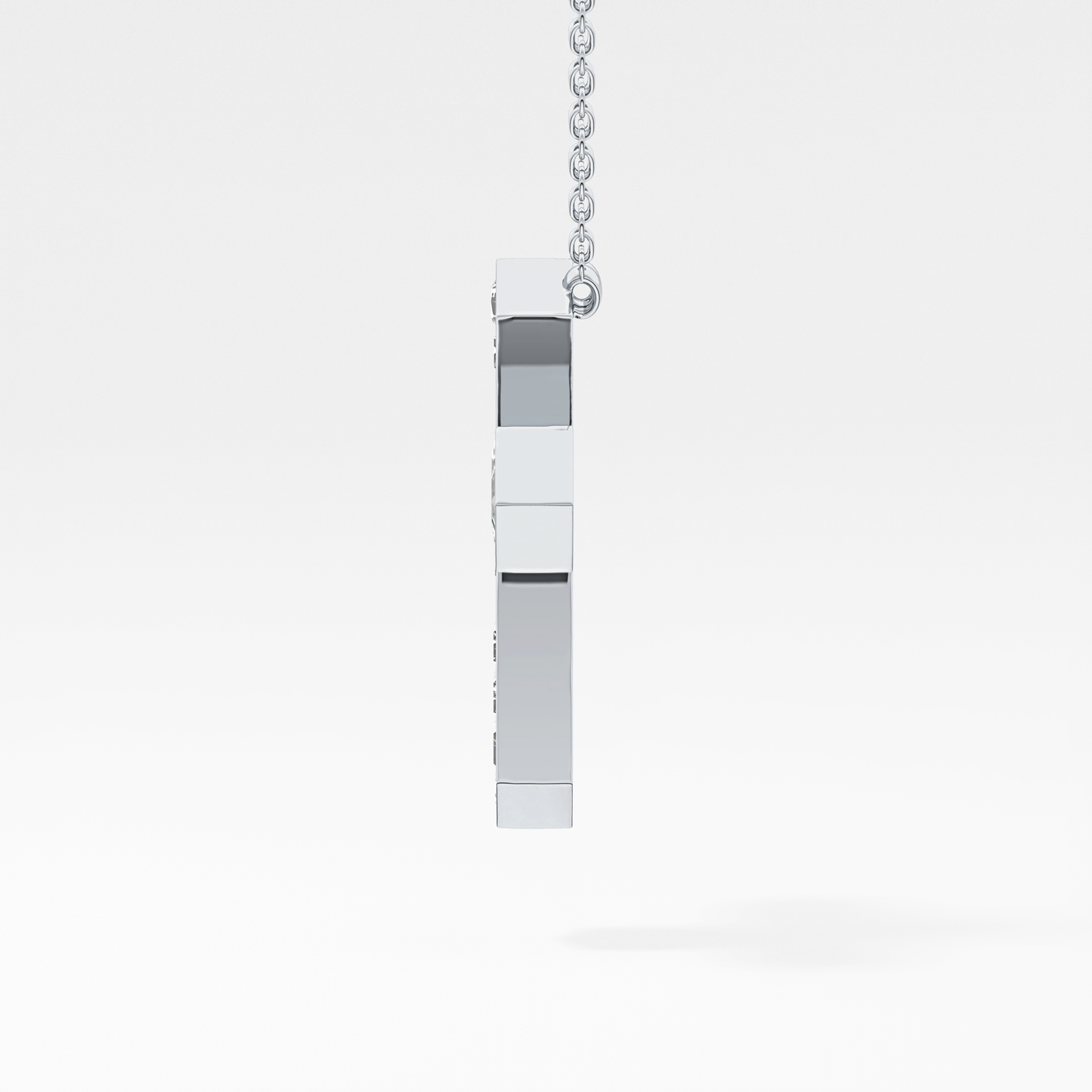 1.5 TCW Emerald Lab Grown Diamond Bezel Necklace