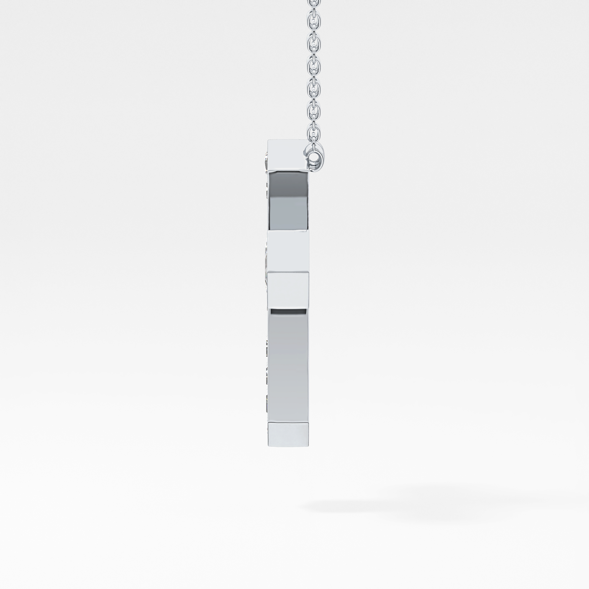1.5 TCW Emerald Lab Grown Diamond Bezel Necklace