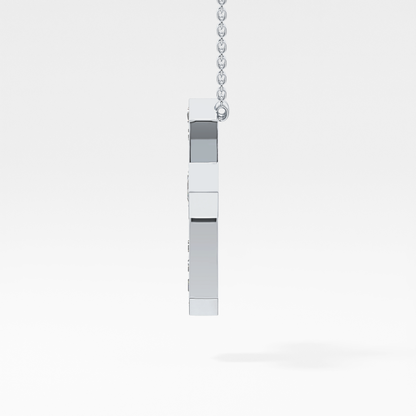 1.5 TCW Emerald Lab Grown Diamond Bezel Necklace