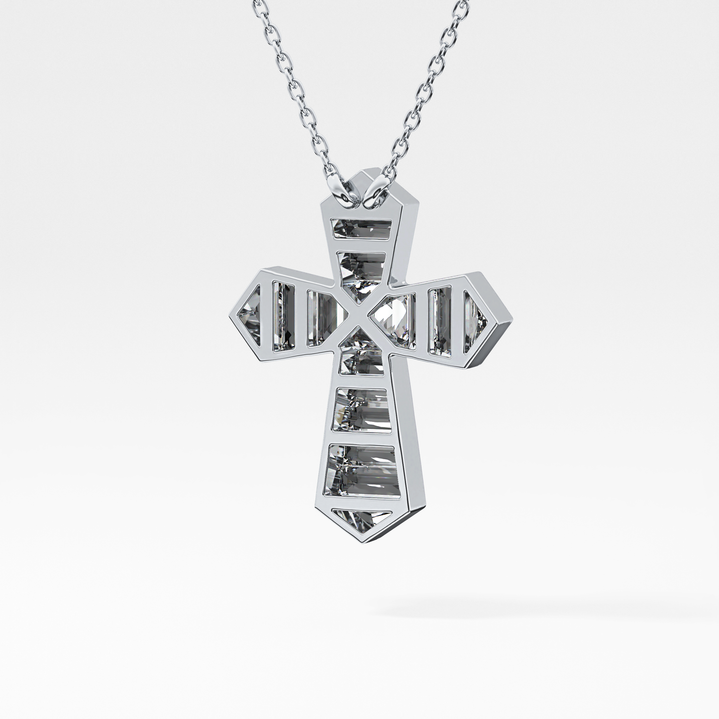 1.5 TCW Emerald Lab Grown Diamond Bezel Necklace