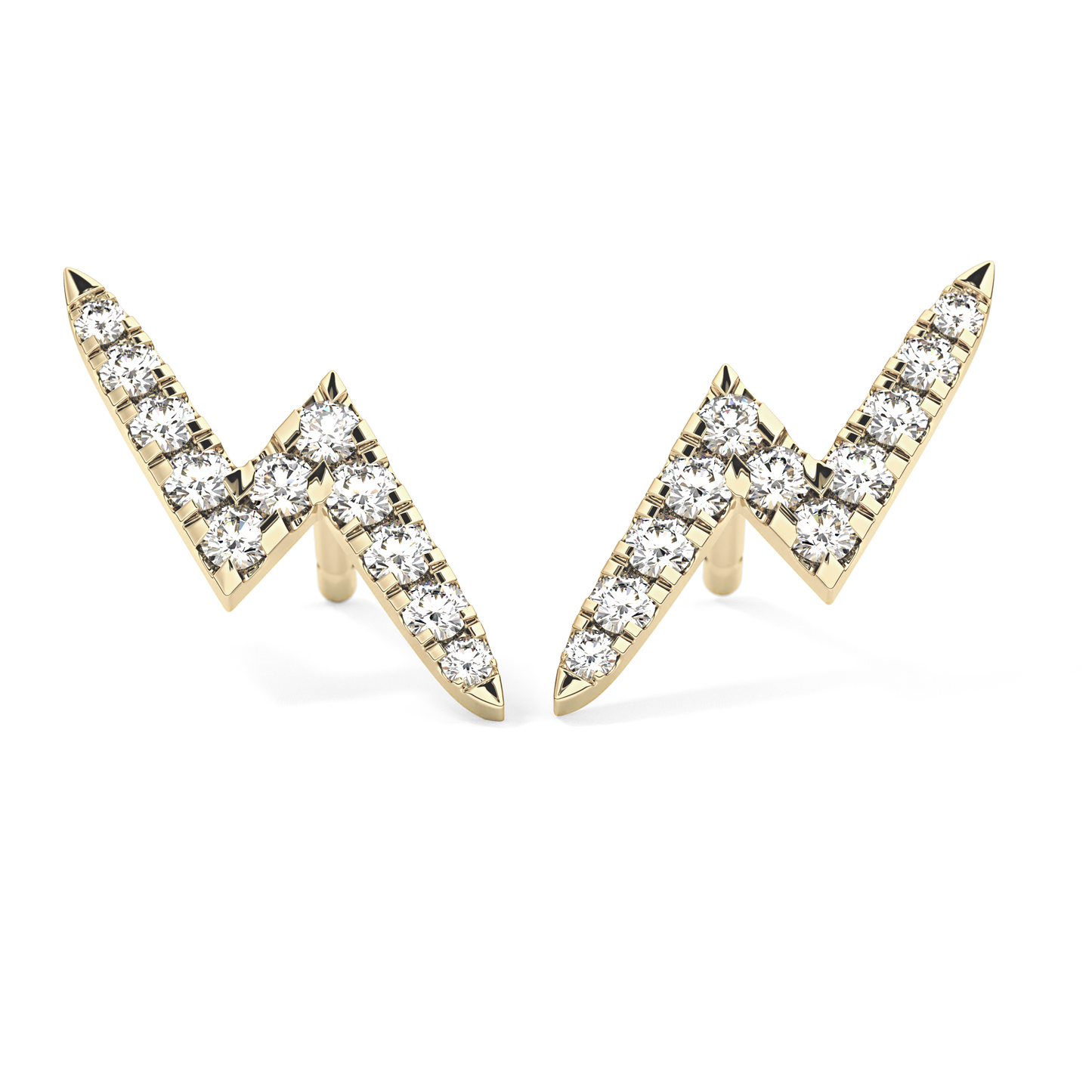 0.4 TCW Round Lab Grown Diamond Stud Earrings