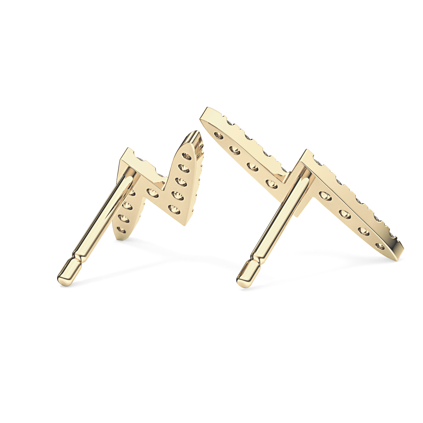 0.4 TCW Round Lab Grown Diamond Stud Earrings