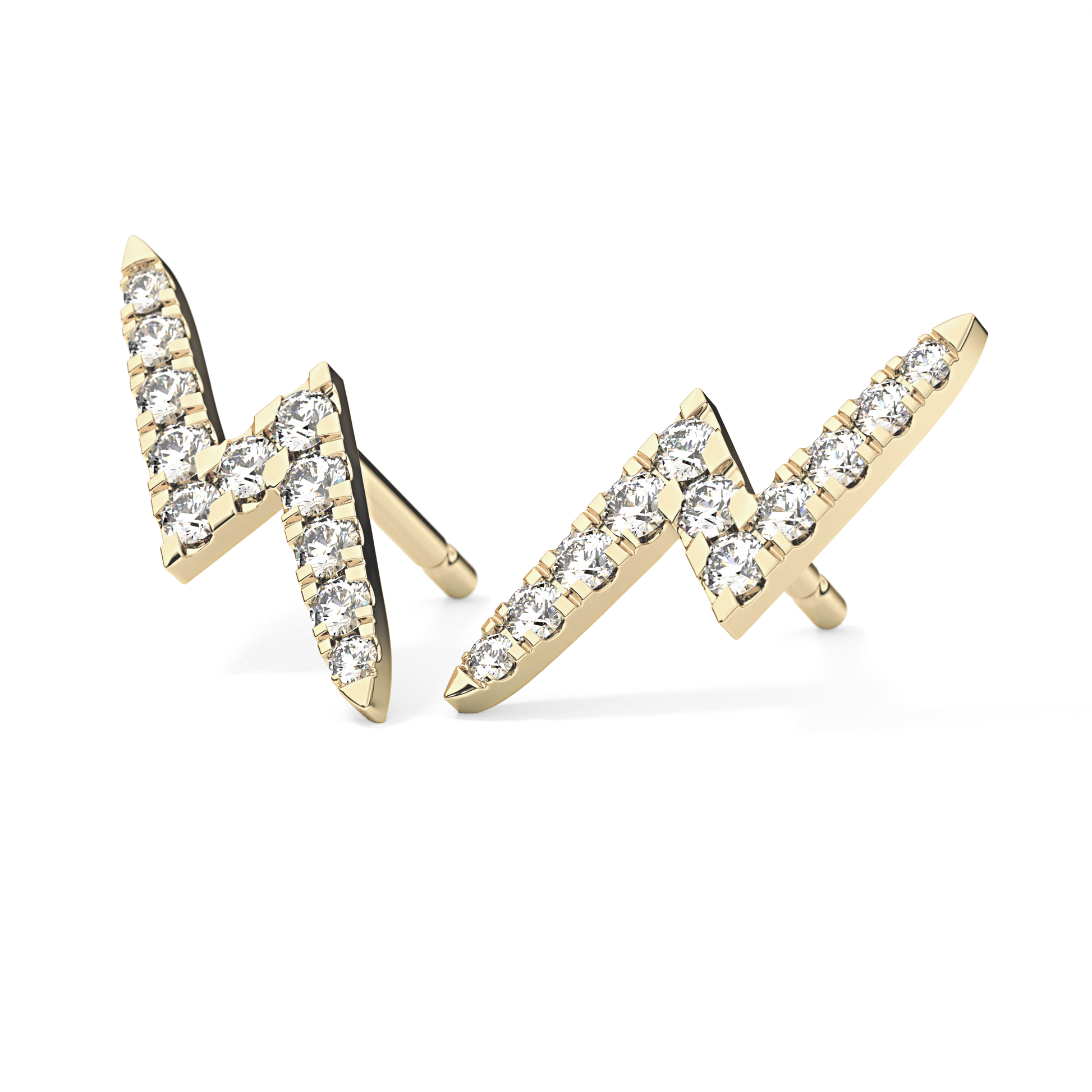 0.4 TCW Round Lab Grown Diamond Stud Earrings